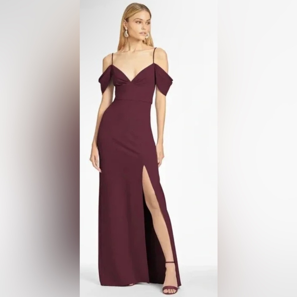 SACHIN + BABI Brittney Gown In Deep Wine
